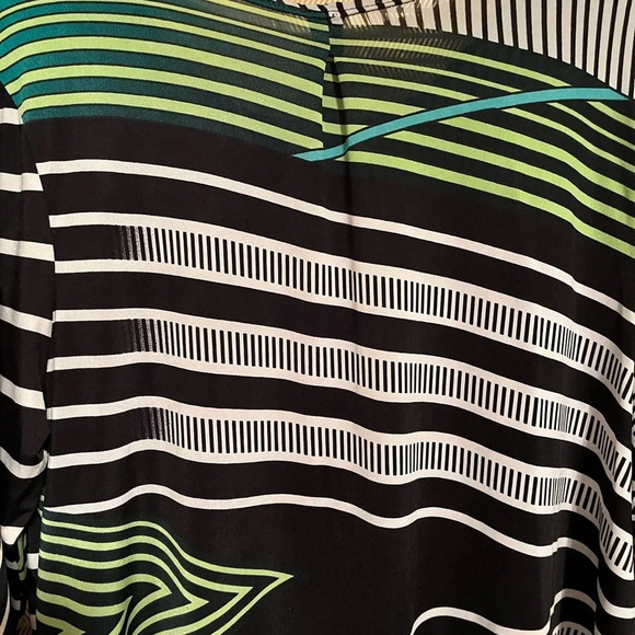 VIBRANT~GEOMETRIC PATTERN BLOUSE~XL - Picture 7 of 7